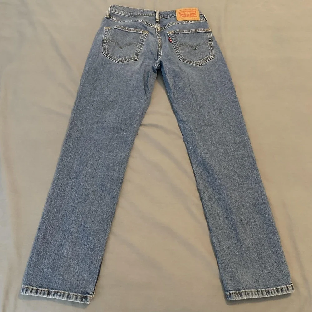 Levis 514‎ Jeans Mens 28x30 Blue Denim Straight Fit Stretch Medium Wash